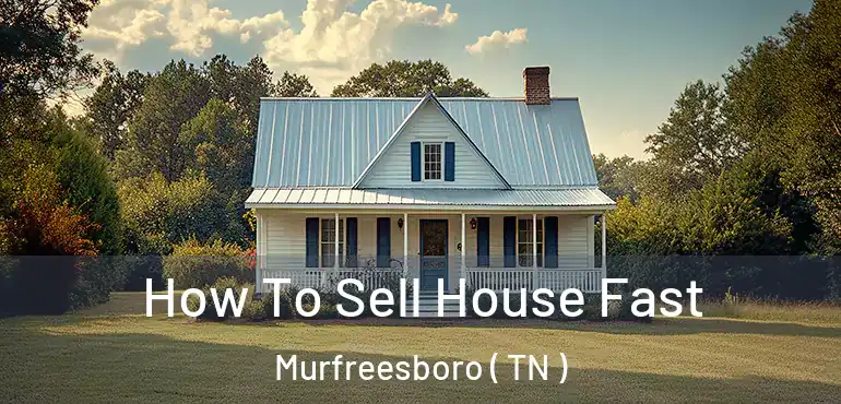  How To Sell House Fast Murfreesboro ( TN )