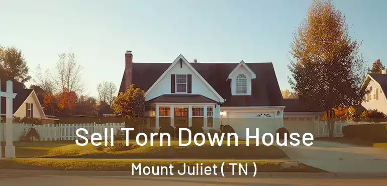  Sell Torn Down House Mount Juliet ( TN )